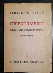 Croce Benedetto Orientamenti